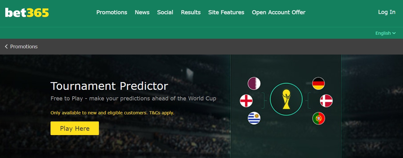 Bet365 World Cup Tournament Predictor